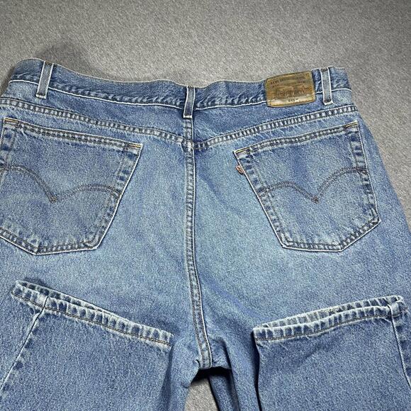 Vintage 90s Deadstock Orange Tag Levi's Men’s 44 x 30 loose Blue Denim Jeans - Picture 6 of 8